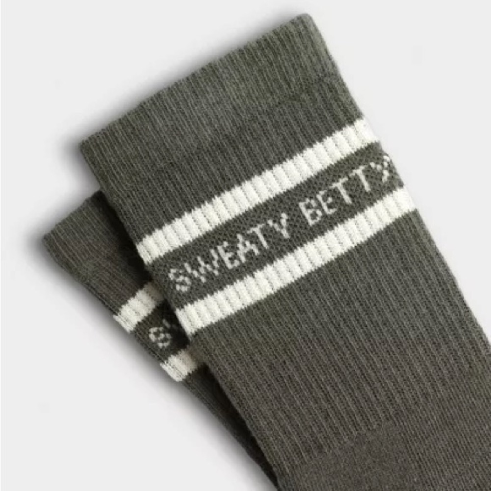 Sweaty Betty Varsity Socks Umbra Green nwt